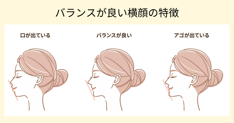 バランスが良い横顔の特徴